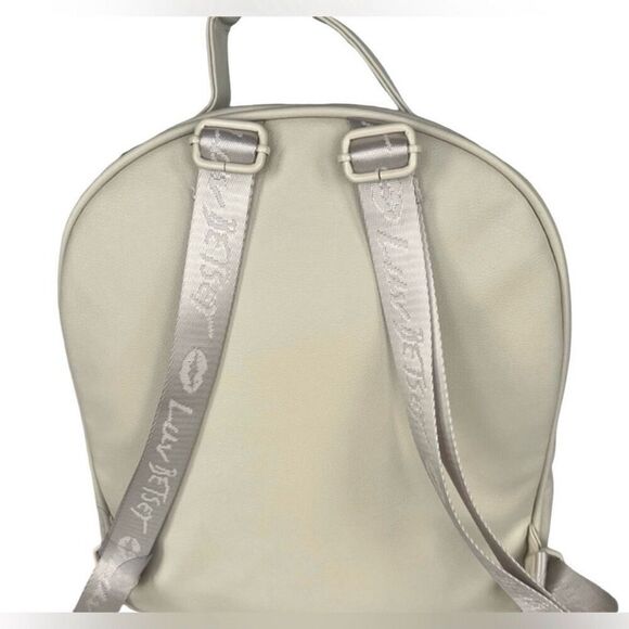 NWT Betsey Johnson Purple Cream Backpack Only Love Letters W/ zip pouch LBCHARLI main image 8